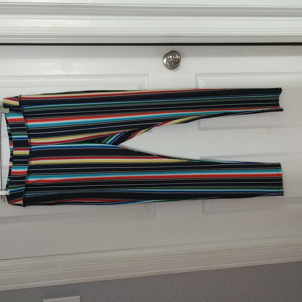Lucky & blessed serape women's leggings large